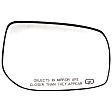 56465 Passenger Side Help Series Mirror Glass, Heated, No Blind Spot Feature, Backing Plate Included