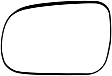 56476 Driver Side Help Series Mirror Glass, Heated, No Blind Spot Feature, Backing Plate Included