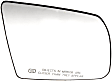 2016 Toyota Sequoia - Mirror Glass Passenger Side, Heated, No Blind Spot Feature, No Signal Light, Backing Plate Included, Help Series