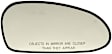 56639 Front, Passenger Side Help Series Mirror Glass, Non-Heated, No Blind Spot Feature, Backing Plate Included