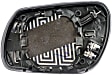 56727 Passenger Side Help Series Mirror Glass, Heated, No Blind Spot Feature, Backing Plate Included