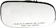 56817 Front, Passenger Side Help Series Mirror Glass, Heated, No Blind Spot Feature, Backing Plate Included