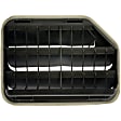 59112 Help Series Air Vent - Black, Plastic, Direct Fit