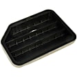 59112 Help Series Air Vent - Black, Plastic, Direct Fit