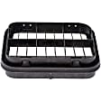 59114 Help Series Air Vent - Black, Plastic, Direct Fit