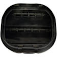 59119 Help Series Air Vent - Black, Plastic, Direct Fit