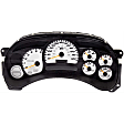 2004 GMC Sierra 1500 - Instrument Cluster, 4-Speed, Automatic Transmission, 6 Gauge Cluster; Stamped 15135668 Or 15224141; With Tachometer; Without Transmission Temperature Gauge