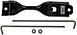 60346 Battery Hold Down - Black, Aluminum, Direct Fit, Sold Individually