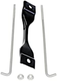 60349 Battery Hold Down - Black, Aluminum, Direct Fit, Sold Individually