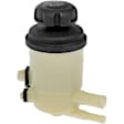 603-695 OE Solutions Series Power Steering Reservoir - Black and White, Direct Fit, Sold individually