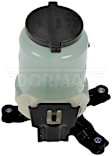 603-828 OE Solutions Series Power Steering Reservoir - Black, Blue, and White, Direct Fit, Sold individually