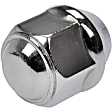 611-073 AutoGrade Series Conical Lug Nut - Natural, Steel, Dometop Capped Nut, 1/2-20 in. Direct Fit, Sold individually