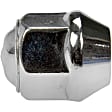 611-073 AutoGrade Series Conical Lug Nut - Natural, Steel, Dometop Capped Nut, 1/2-20 in. Direct Fit, Sold individually