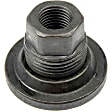 611-202 AutoGrade Series Lug Nut - Black, Steel, Flanged flat face, M14-1.50 Direct Fit, Set of 5