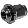 611-252.1 AutoGrade Series Radius Lug Nut - Black, Steel, Acorn, M12-1.50 Direct Fit, Sold Individually