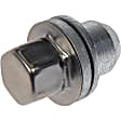 611-297 AutoGrade Series Flange Lug Nut - Natural, Steel, Flattop Capped Nut, M14-1.5 Direct Fit, Set of 5