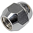 2009 Nissan Sentra - Acorn Lug Nut, Conical, Clockwise; M12 Thread, Chrome, Steel, M12-1.25, Sold Individually, AutoGrade Series