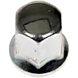 611-330.1 AutoGrade Series Lug Nut - Natural, Steel, Dometop Capped Nut, M14-1.50 Direct Fit, Sold Individually