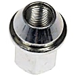611-330.1 AutoGrade Series Lug Nut - Natural, Steel, Dometop Capped Nut, M14-1.50 Direct Fit, Sold Individually