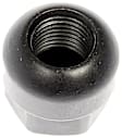 611-347 AutoGrade Series Radius Lug Nut - Black, Steel, Hex, M14-1.5 Direct Fit, Set of 10