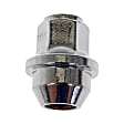 611-583.1 AutoGrade Series Lug Nut - Chrome, Steel, Bulge Seat Acorn, M12-1.50 Direct Fit, Sold individually
