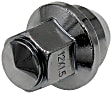 611-583 AutoGrade Series Conical Lug Nut - Chrome, Steel, Bulge Seat Acorn, M12-1.50 Direct Fit, Set of 10