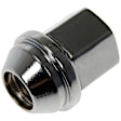 611-934.1 Lug Nut - Chrome, Steel, Flattop Capped Nut, M14-1.5 Direct Fit, Sold Individually