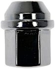 611-934 Lug Nut - Chrome, Steel, Flattop Capped Nut, M14-1.5 Direct Fit, Sold Individually
