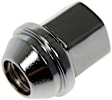 611-934 Lug Nut - Chrome, Steel, Flattop Capped Nut, M14-1.5 Direct Fit, Sold Individually