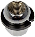 611-937 Lug Nut - Chrome, Carbon Steel, Dometop Nut, M12-1.50 Direct Fit, Sold Individually