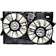 2015 Jeep Cherokee - Radiator Fan 6 Cyl 3.2L, Without Heavy Duty Cooling, Dual fan, OE Solutions Series