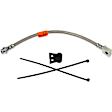 622-077 Rear, Driver Side OE Solutions Series Brake Line, Stainless Steel