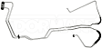 624-553 Automatic Transmission Oil Cooler Hose Assembly, Sold Individually, OE Solutions Series