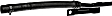 626-532 OE Solutions Series Heater Hose - Black, Rubber and Steel, Single and dual hose, Direct Fit, Sold individually