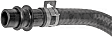 626-609 OE Solutions Series Heater Hose - Black, Rubber, Single I.D. hose, Direct Fit, Sold individually