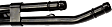 626-612 OE Solutions Series Heater Hose - Black/Coated, Aluminum, Branched, Direct Fit, Sold individually