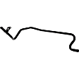 626-613 OE Solutions Series Heater Hose - Black, Steel, Single I.D. hose, Direct Fit, Sold individually