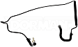 626-636 OE Solutions Series Heater Hose - Black, Plastic, Dual I.D. hose, Direct Fit, Sold individually