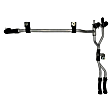 626-688 OE Solutions Series Heater Hose - Black and Silver, EPDM, Sold individually