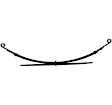 63-203 Rear, Driver or Passenger Side Leaf Spring