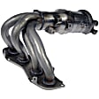 672-966 Front Catalytic Converter, 2.4L, 4Cyl, CARB and Federal EPA Standards, 50-state Legal, OE Solutions Series, Direct Fit