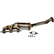 673-055 Front Catalytic Converter, 3.0L, 6Cyl, CARB and Federal EPA Standards, 50-state Legal, OE Solutions Series, Direct Fit
