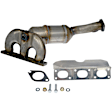 673-898 Rear Catalytic Converter, CARB and Federal EPA Standards, 50-state Legal, OE Solutions Series, Direct Fit