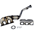 673-972 Front Catalytic Converter, CARB and Federal EPA Standards, 50-state Legal, OE Solutions Series, Direct Fit
