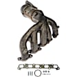 673-9891 Front Catalytic Converter, 3.7L, 5Cyl, CARB and Federal EPA Standards, 50-state Legal, OE Solutions Series