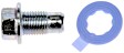 69013 Help Series Oil Drain Plug - Silver, Steel, Direct Fit, Sold individually