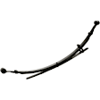 69-265 Rear, Driver or Passenger Side Leaf Spring, 4WD