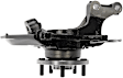 698-425 Front, Driver Side Knuckle, FWD