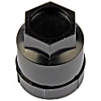 711-020 AutoGrade Series Lug Nut Cover - Black, Plastic, Direct Fit, Set of 5
