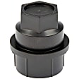 711-025 AutoGrade Series Lug Nut Cover - Black, Plastic, Direct Fit, Sold Individually